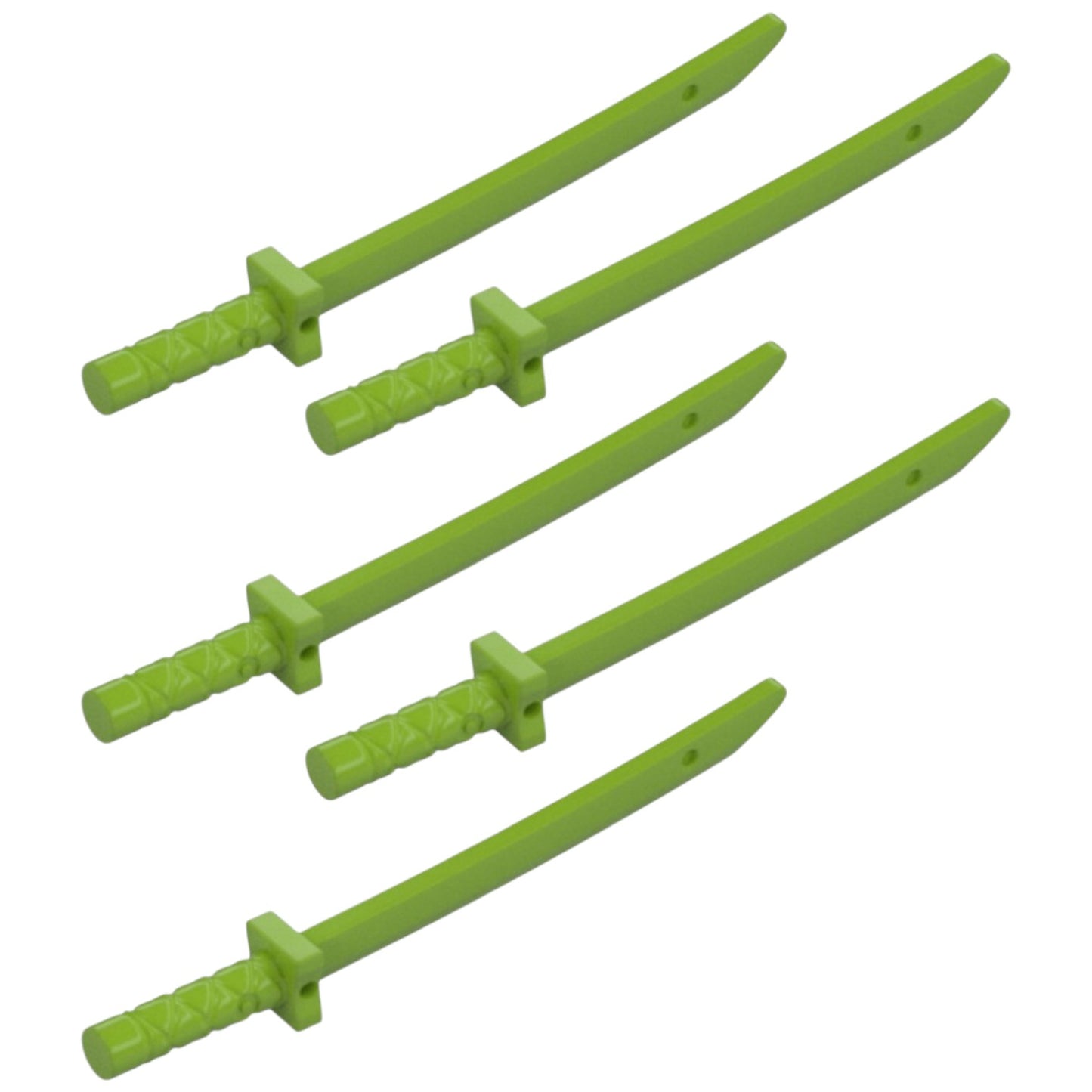 LEGO® Zubehör Waffe Ninja Schwert 5 Stk. - Grün - 21459