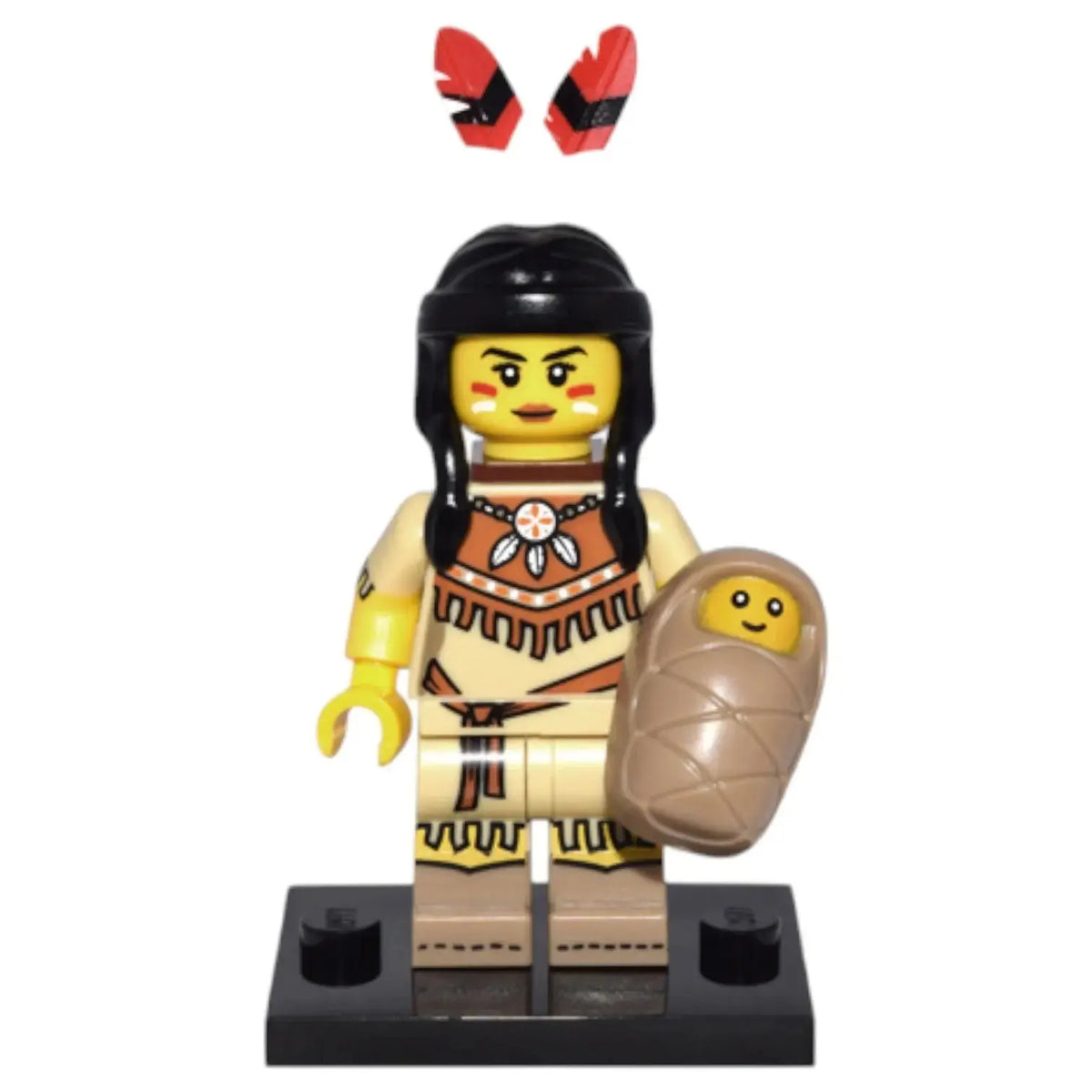 LEGO Minifigur Serie 15 Indianerin mit Kind- col232 Spiele Pirat