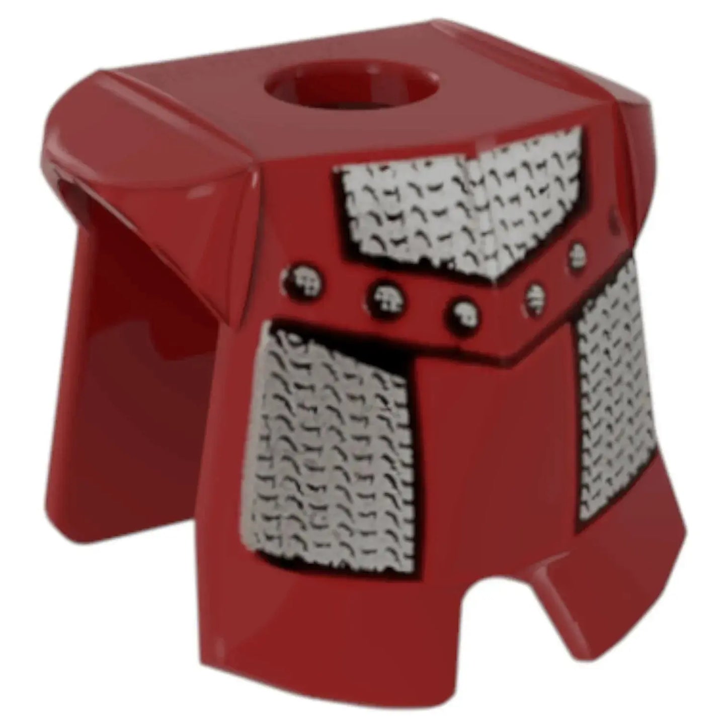 LEGO Zubehör Rüstung Brustpanzer mit Beinschutz Kettenhemd - Rot Spiele Pirat