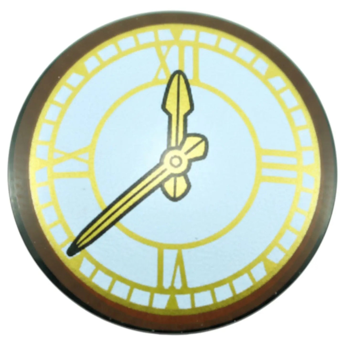 LEGO Zubehör Schild Uhr mit römischen Ziffern