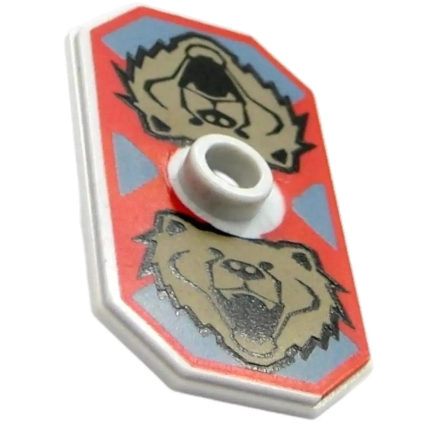 LEGO Zubehör Schild achteckig mit Knights Kingdom Santis Bärenmuster - Spiele Pirat