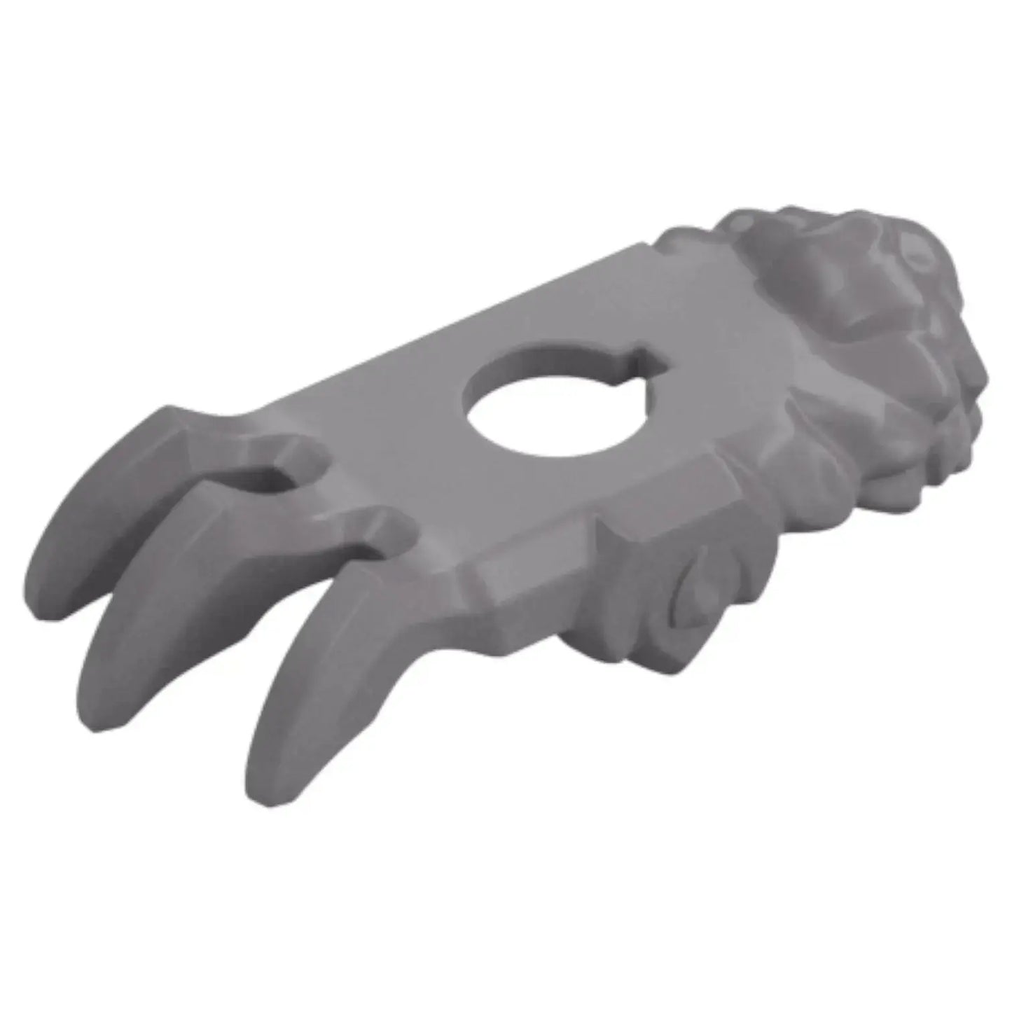LEGO Zubehör Schulter Rüstung mit Fell und 3 Stacheln - Silber - 5309 Spiele Pirat