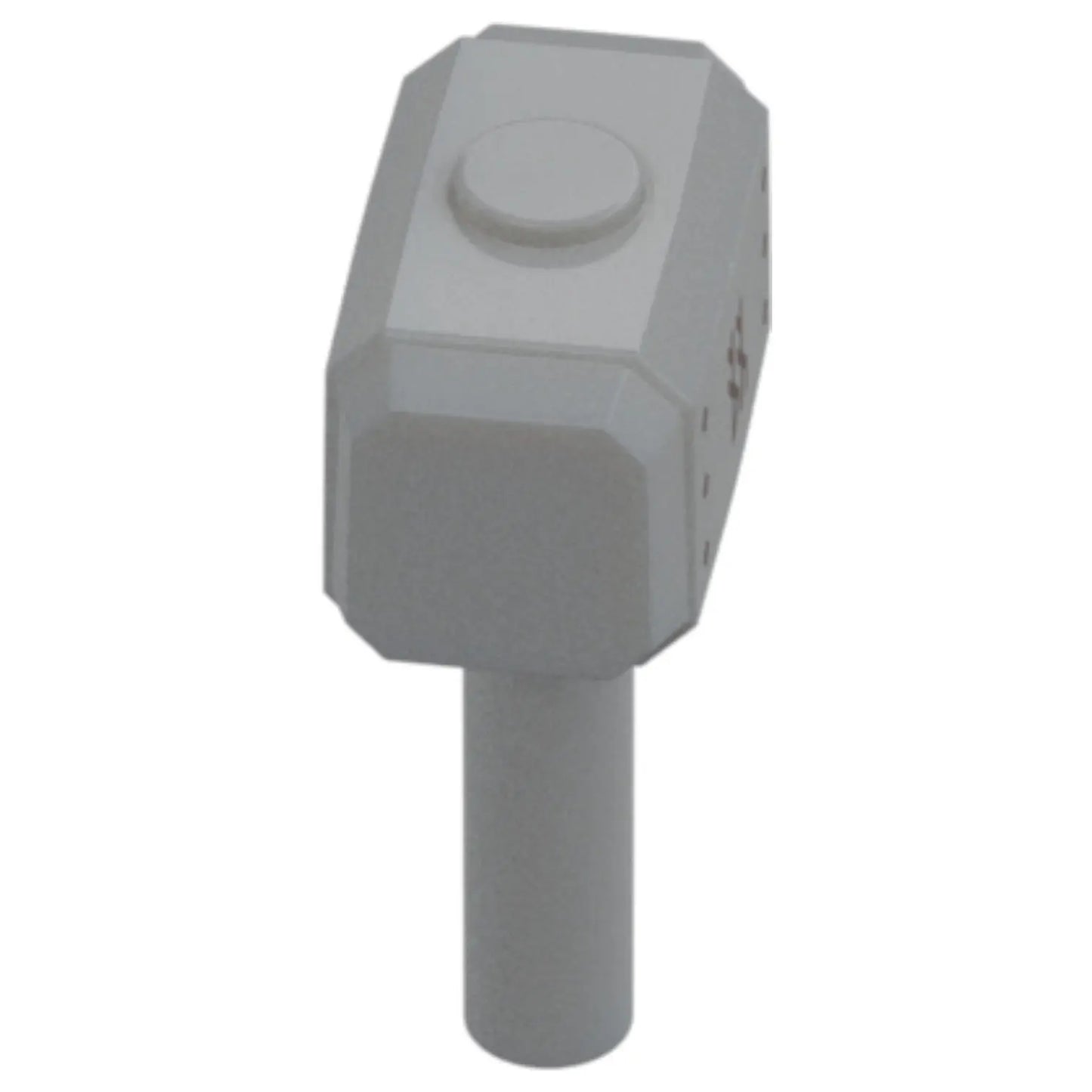 LEGO Zubehör Waffe Hammer mit Runenmuster (Mjölnir) - Grau - 104513