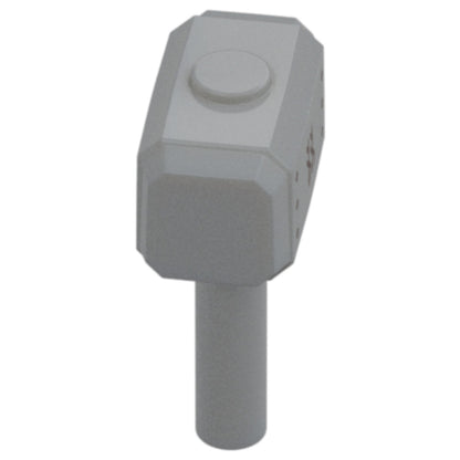 LEGO® Zubehör Waffe Hammer mit Runenmuster (Mjölnir) - Grau - 104513