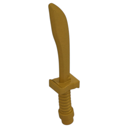 LEGO® Zubehör Waffe Schwert Krummsäbel 10 Stk. - Pearl Gold - 25111
