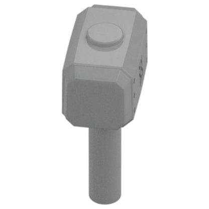 LEGO® Zubehör Waffe Hammer mit Runenmuster (Mjölnir) - Grau - 104513