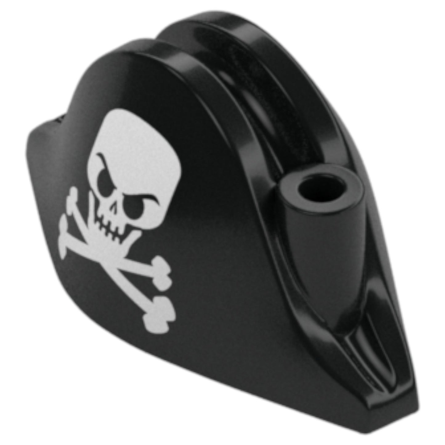 LEGO® Zubehör Kopfbedeckung Hut - Piratenzweispitz mit Totenkopfmuster - schwarz - 84639