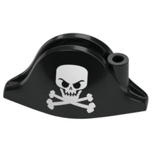 LEGO® Zubehör Kopfbedeckung Hut - Piratenzweispitz mit Totenkopfmuster - schwarz - 84639