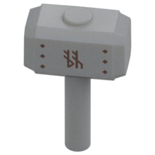 LEGO® Zubehör Waffe Hammer mit Runenmuster (Mjölnir) - Grau - 104513
