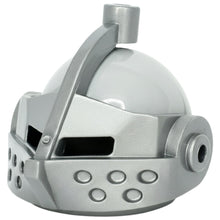 LEGO® Zubehör Castle Ritter Helm mit Visier - Silber Metallic
