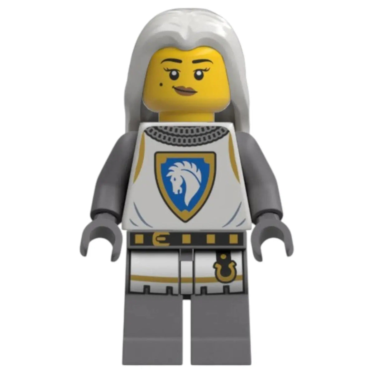 LEGO Castle Minifigur Eigenkreation Pferderitter Lady Elara vom Silberross