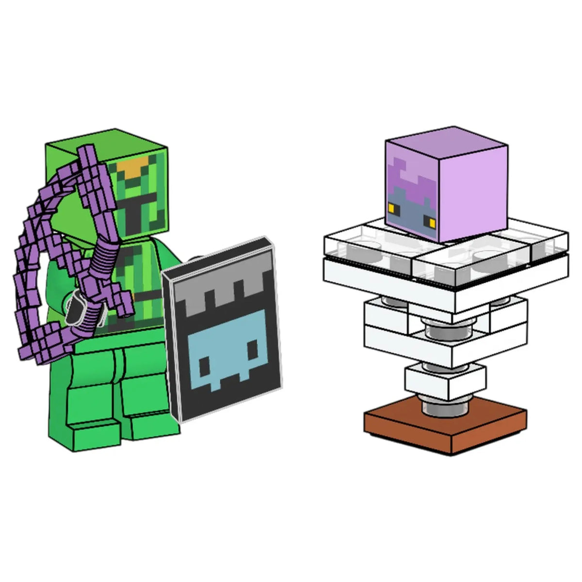 LEGO Minecraft Minifigur Kaktusritter mit Brise - min272/min273