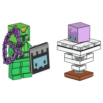 LEGO Minecraft Minifigur Kaktusritter mit Brise - min272/min273