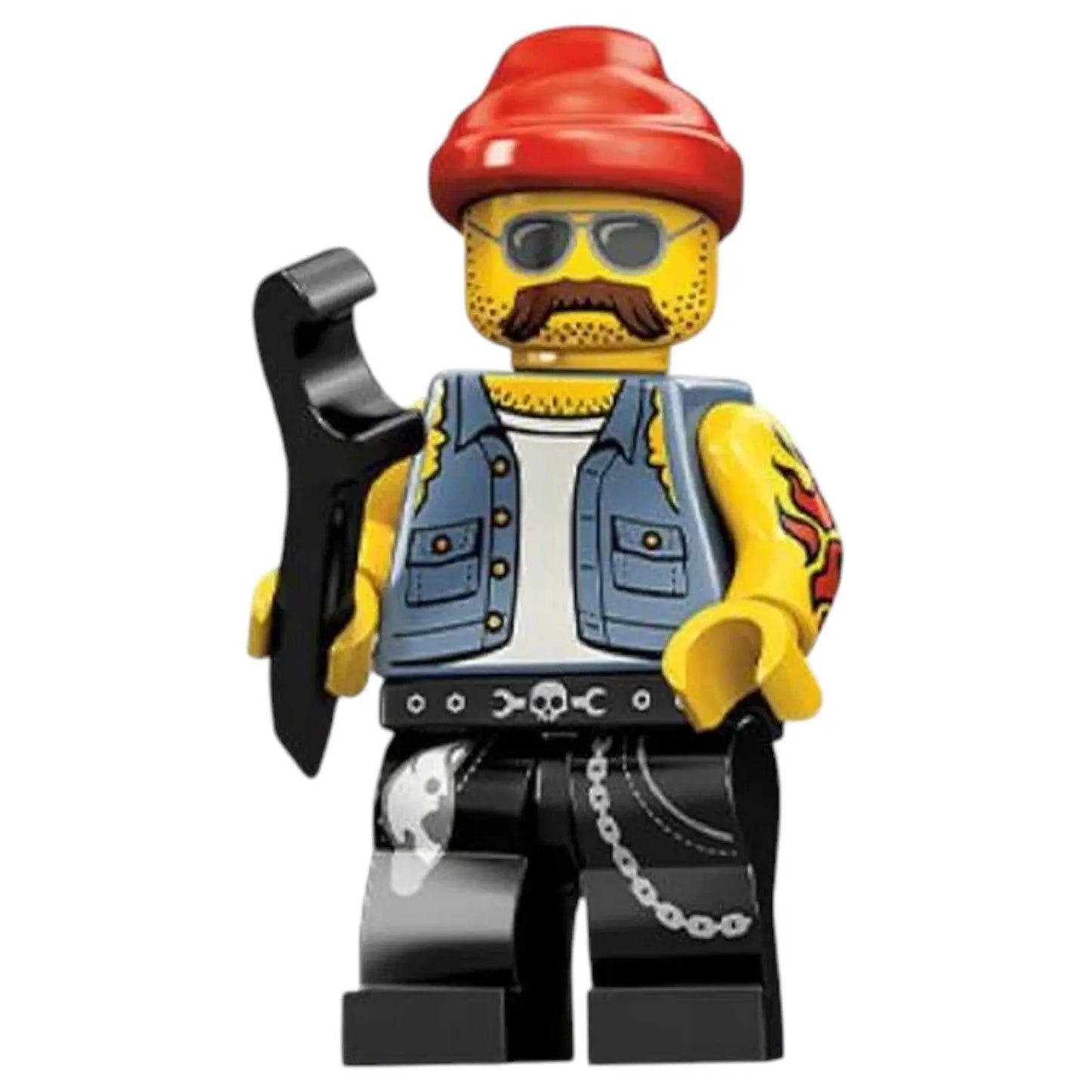 LEGO Minifigur Serie 10 Motorradmechaniker - col160 Spiele Pirat