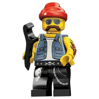 LEGO Minifigur Serie 10 Motorradmechaniker - col160 Spiele Pirat