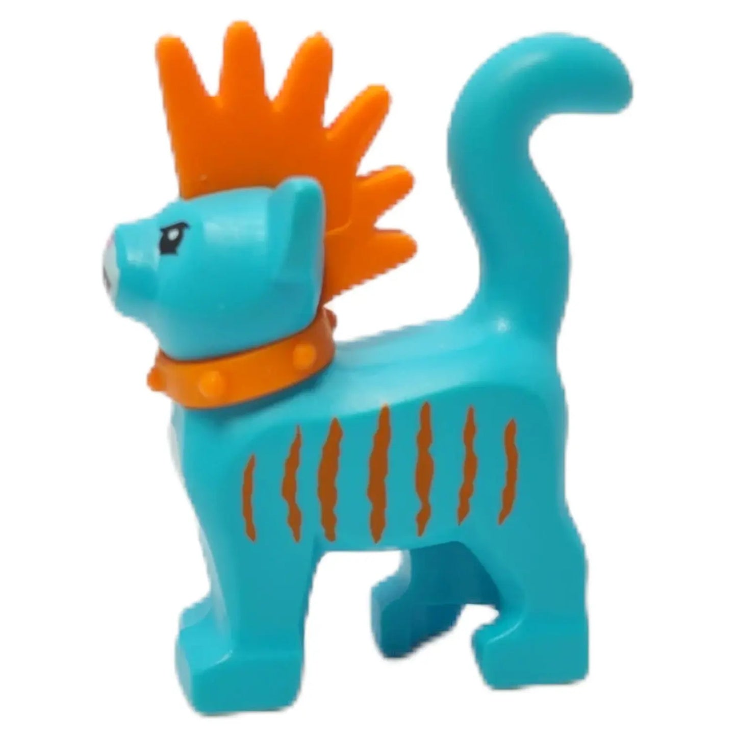 LEGO Zubehör Tiere Katze mit Irokesenschnitt - Azur Blau Spiele Pirat