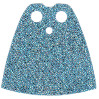 LEGO Zubehör Umhang Cape 4.0cm - Dunkel Azure Bling Bling Spiele Pirat