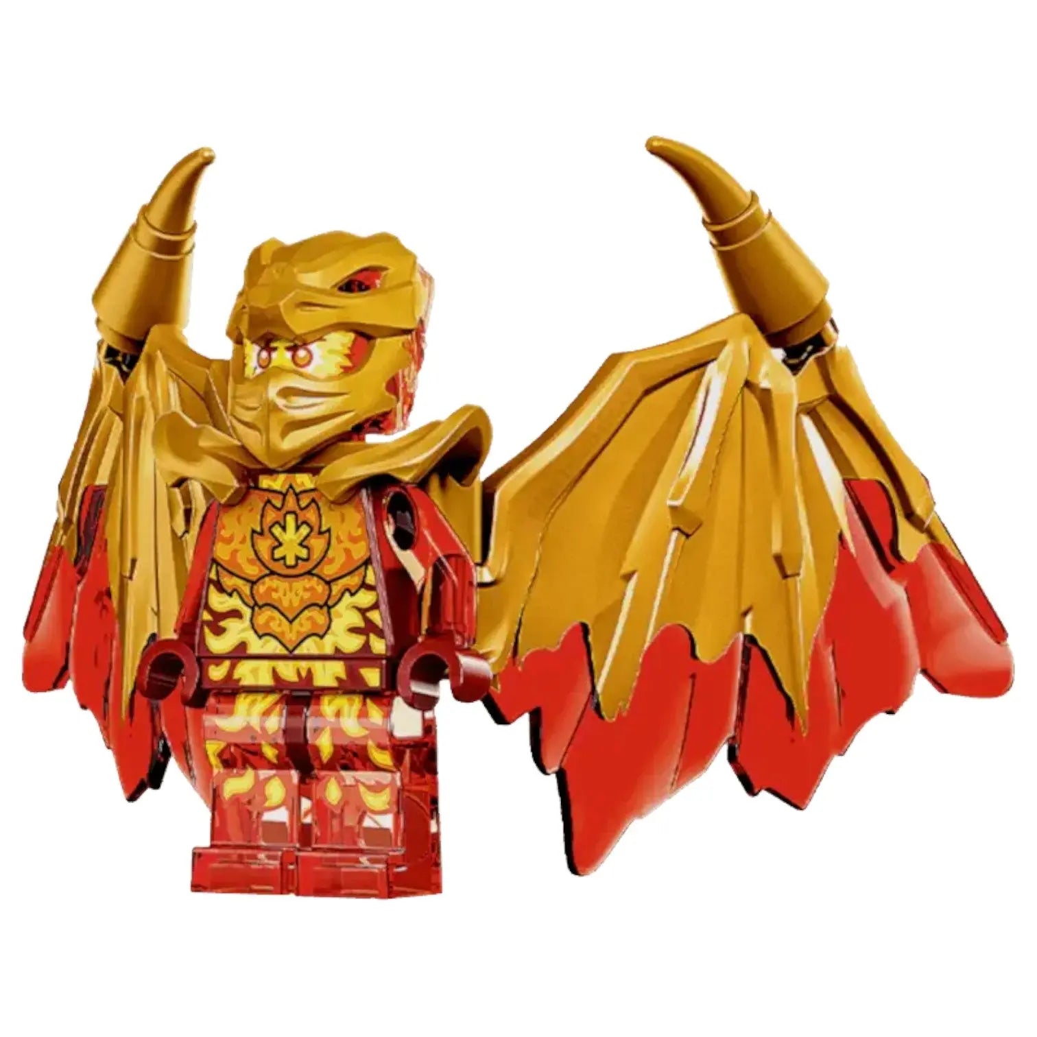 LEGO Ninjago Minifigur Kai Golden Drachenform mit Waffe - njo0757 Spiele Pirat