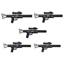 LEGO® Zubehör Schusswaffe Gun Blaster Lang 5 Stk. - Schwarz - 57899