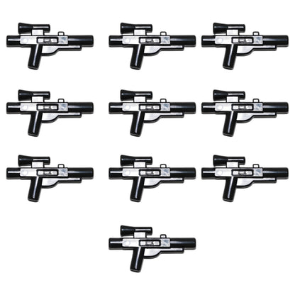 LEGO® Zubehör Schusswaffe Gun Blaster Kurz 10 Stk. - Schwarz - 58247