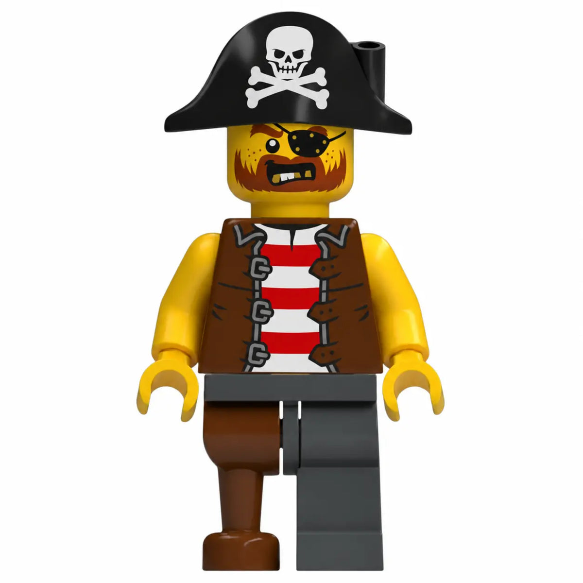 LEGO Piraten Minifigur Eigenkreation Käpt’n Rasmus Einauge