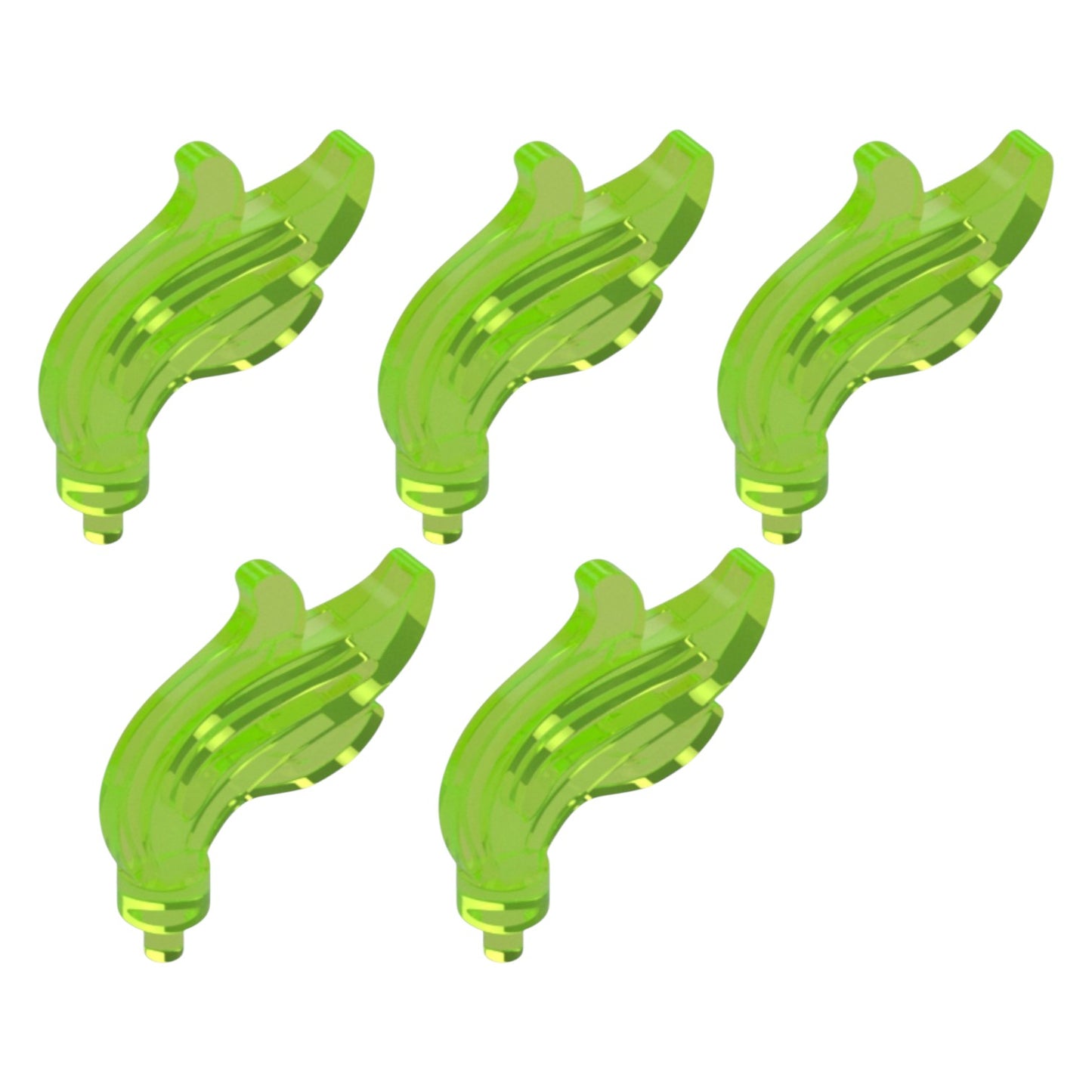 LEGO® Zubehör Feder Gross 5 Stk. - Grün - 28661