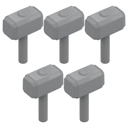 LEGO® Zubehör Waffe Hammer 5 Stk. - Grau - 75904