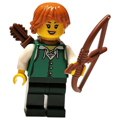 LEGO Castle Minifigur Bogenschütze Weiblich - adp014
