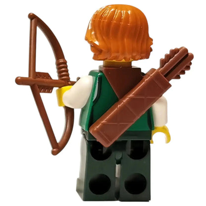LEGO Castle Minifigur Bogenschütze Weiblich - bdp014