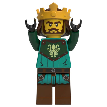 LEGO Castle Minifigur Eigenkreation Kraken König Spiele Pirat