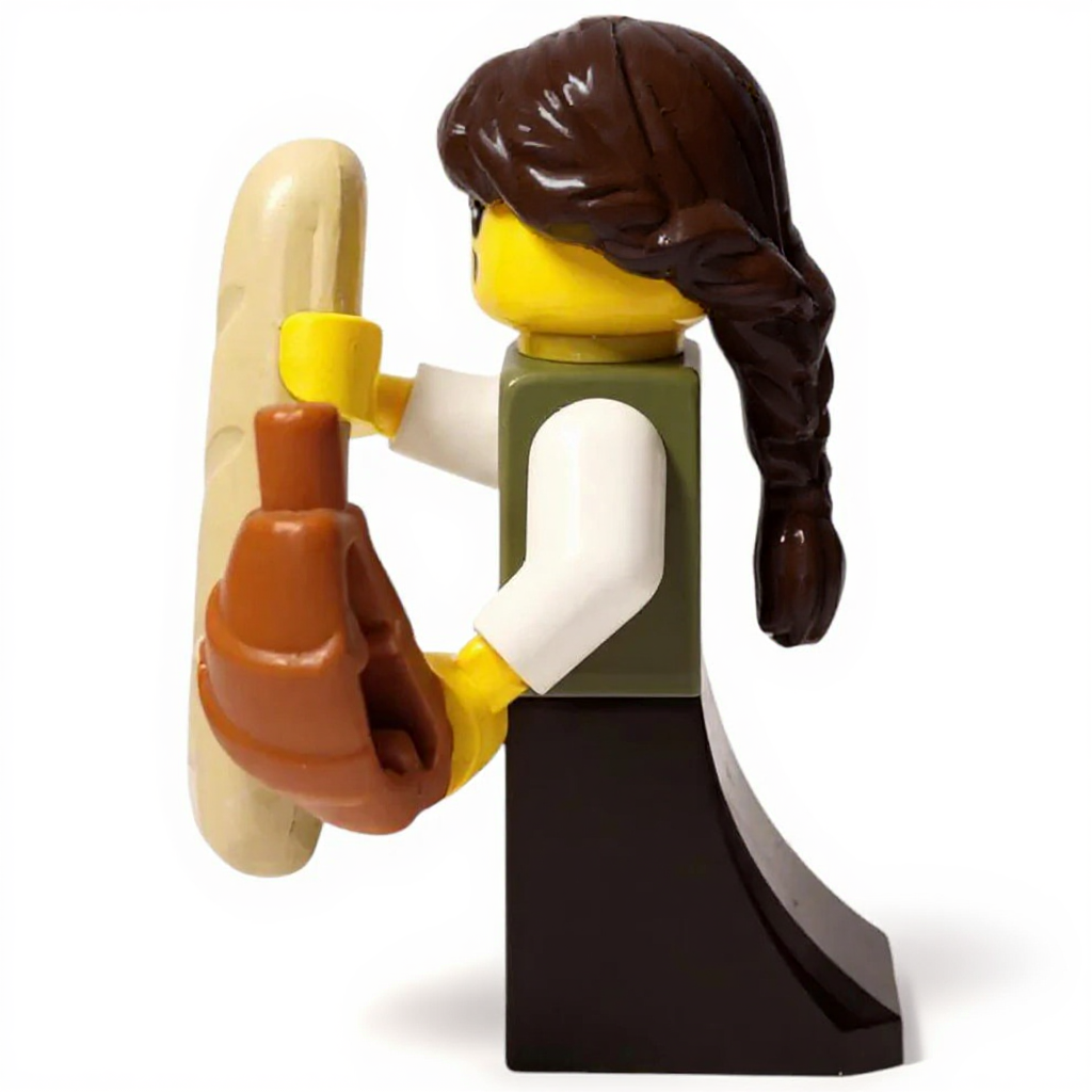 LEGO Castle Minifigur Eigenkreation Medieval Bakery Greta Teigwunder