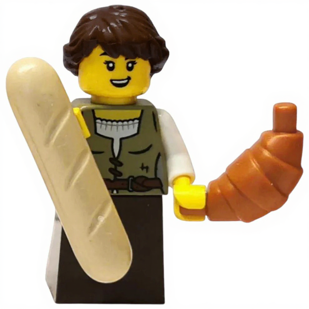 LEGO Castle Minifigur Eigenkreation Medieval Bakery Greta Teigwunder