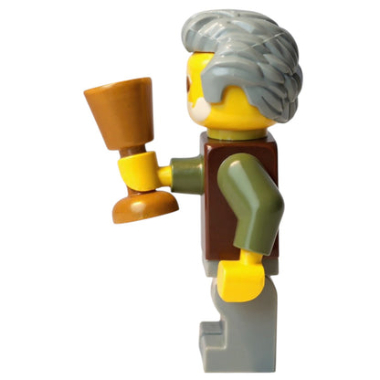 LEGO Castle Minifigur Eigenkreation Medieval Chevron Knights Lord Cedric Grauwacht