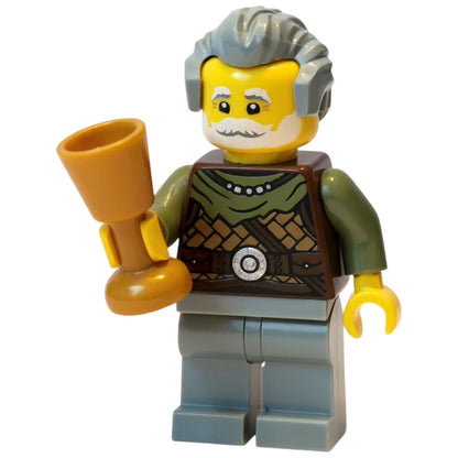 LEGO Castle Minifigur Eigenkreation Medieval Chevron Knights Lord Cedric Grauwacht