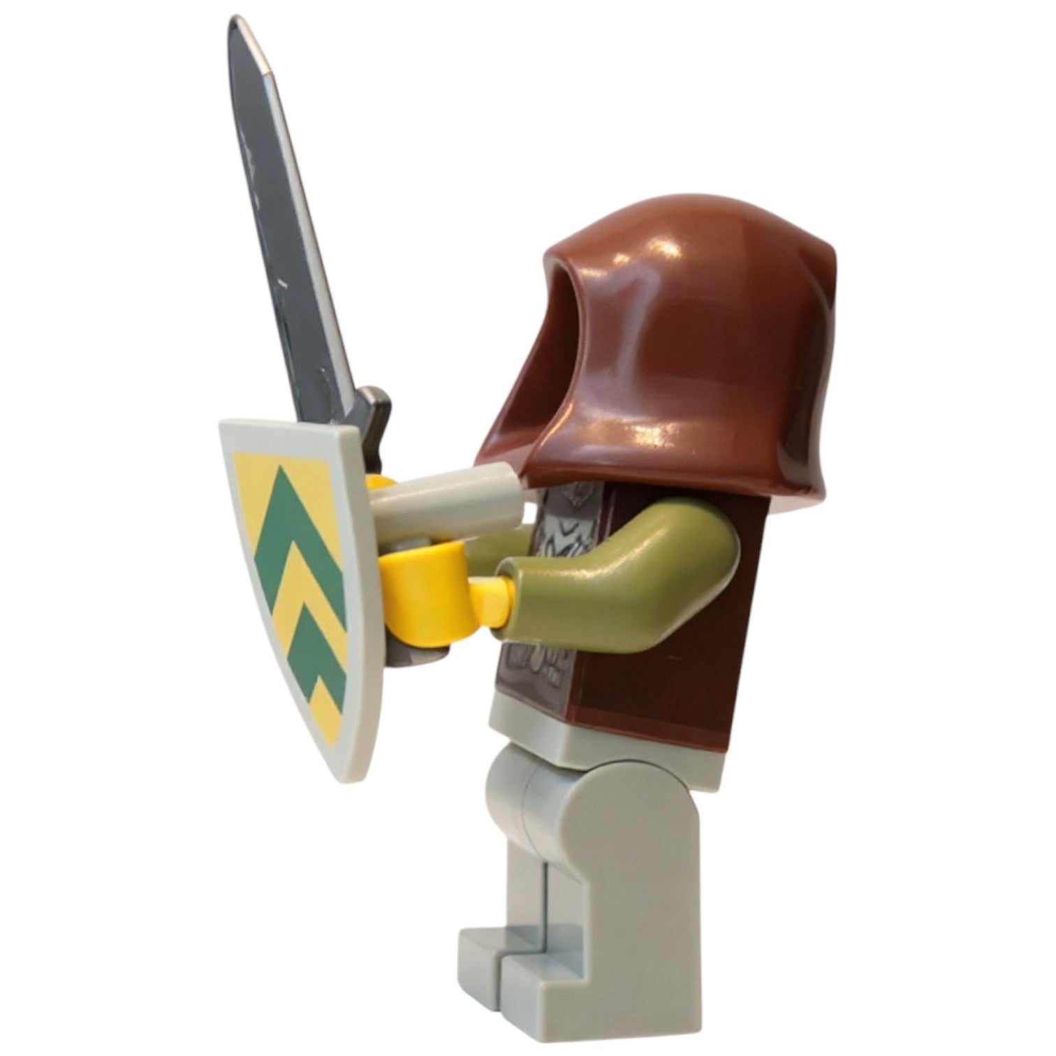 LEGO Castle Minifigur Eigenkreation Medieval Chevron Knights Sir Alwin Grünschild