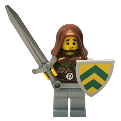 LEGO Castle Minifigur Eigenkreation Medieval Chevron Knights Sir Alwin Grünschild