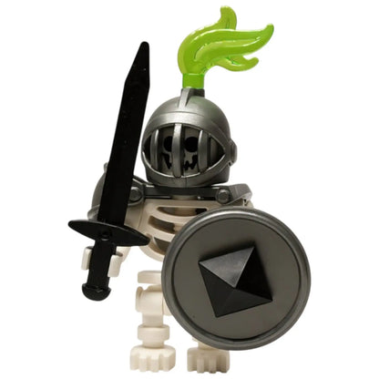 LEGO Castle Minifigur Eigenkreation Medieval Skeleton Army General Malgor Schwarzflamme