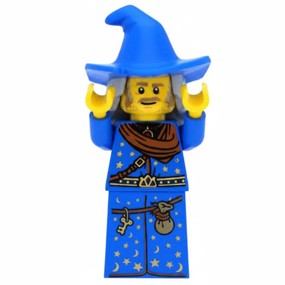 LEGO Castle Minifigur Eigenkreation Zauberer Eldrin der Blaue Spiele Pirat