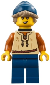 LEGO Castle Minifigur Fischer Männlich - adp186