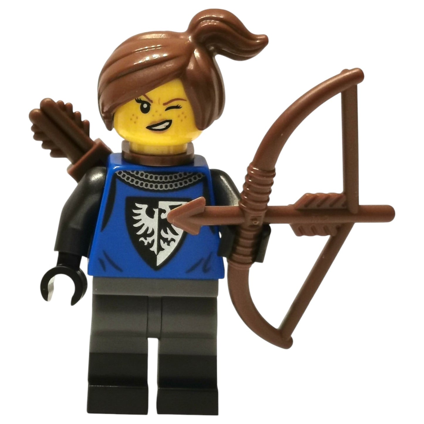 LEGO Castle Minifigur Flakenritter Bogenschütze Weiblich - adp101