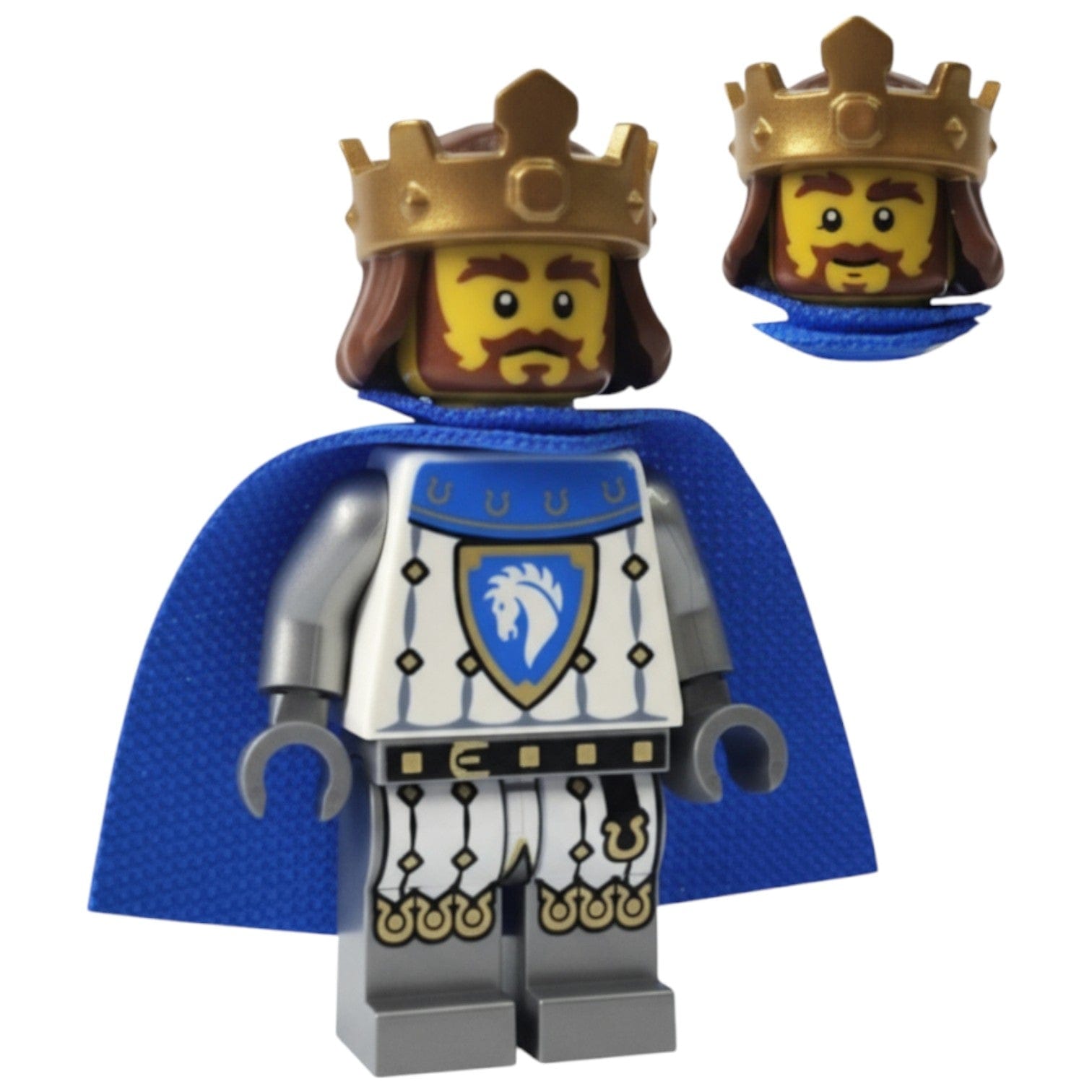 LEGO Castle Minifigur Pferderitter König - cas592