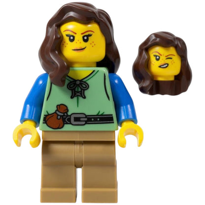 LEGO Castle Minifigur Schildschmied Weiblich - cas587