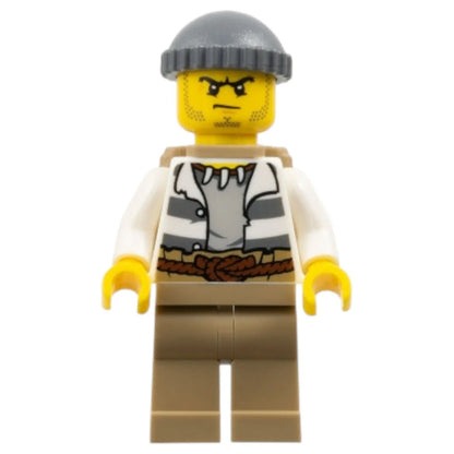 LEGO City Minifigur Gauner mit Strickmütze und Rucksack - cty0522 Spiele Pirat