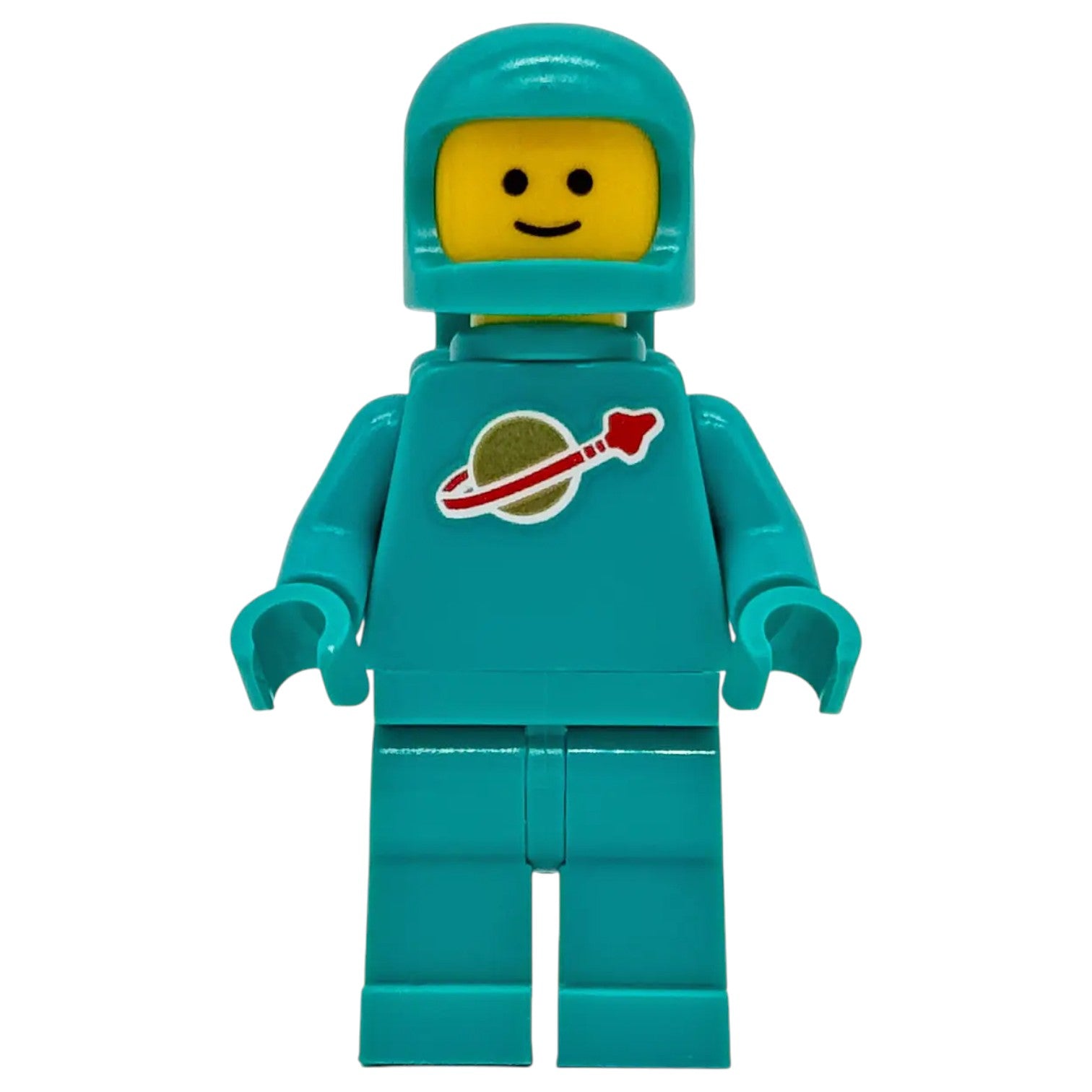 LEGO Classic Space Minifigur Astronaut Dunkel Türkis - idea227