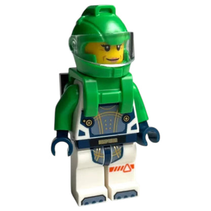 LEGO Classic Space Minifigur Astronaut Grün Frau - cty1753