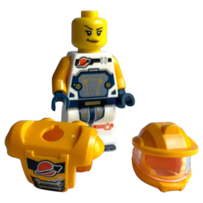 LEGO Classic Space Minifigur Astronaut Orange Frau - cty1754