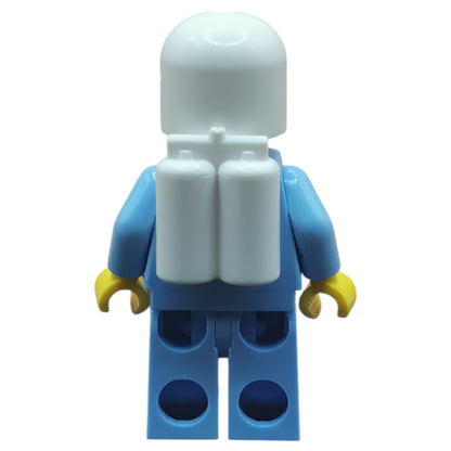 LEGO Classic Space Minifigur Eigenkreation Astronaut Hellblau