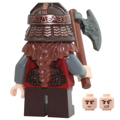 LEGO Lord of the Rings Minifigur Gimli Glóins Sohn - lor013