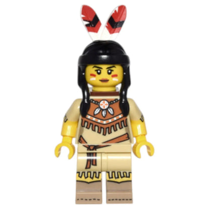 LEGO Minifigur Serie 15 Indianerin - col232 Spiele Pirat