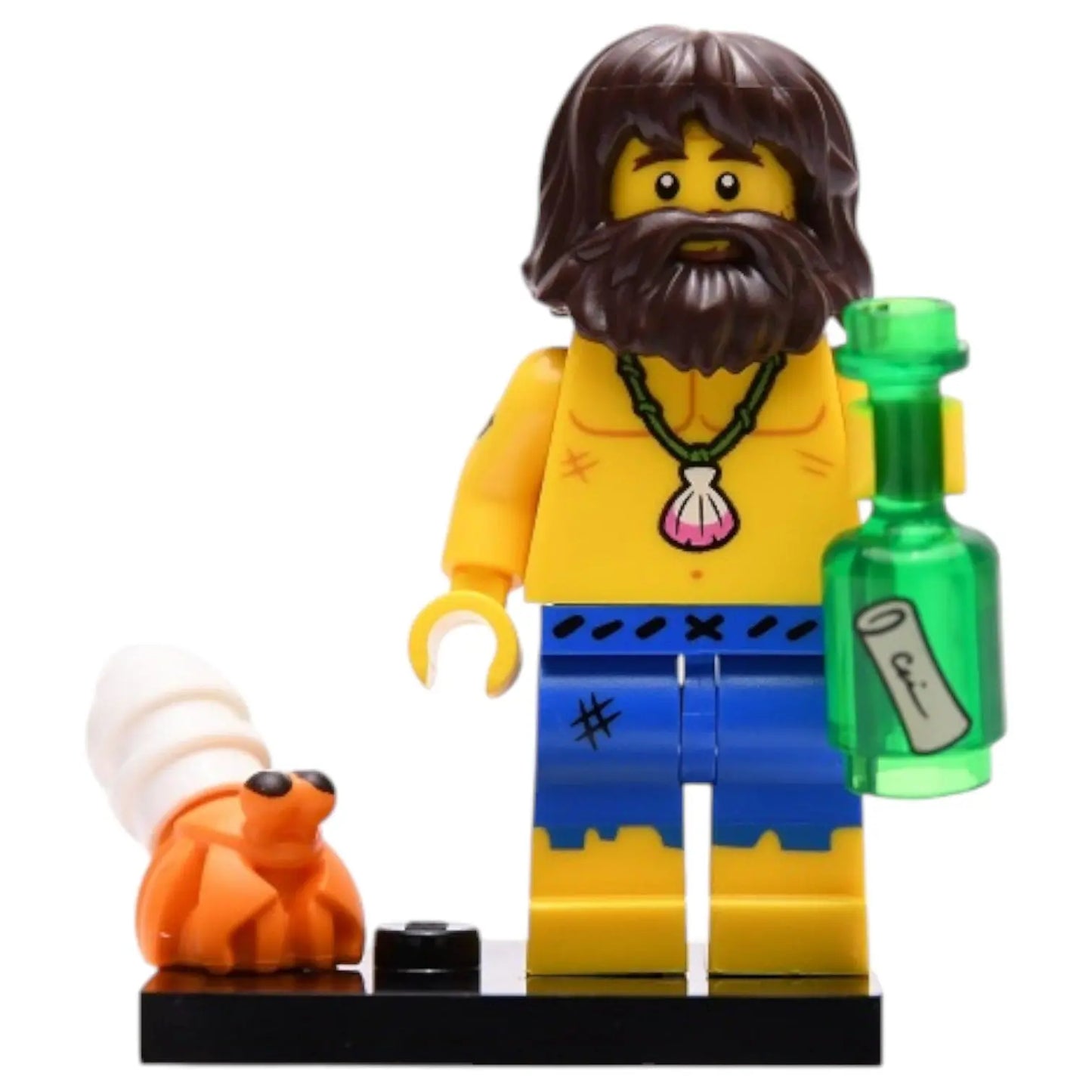 LEGO Minifigur Serie 21 Überlebender eines Schiffbruchs - col376 Spiele Pirat